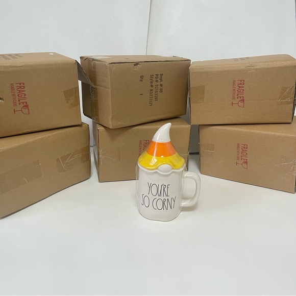 Rae Dunn “You’re So Corny” Mug With Its Topper/ Lid - New In Box- Reemoly - Picture 10 of 10